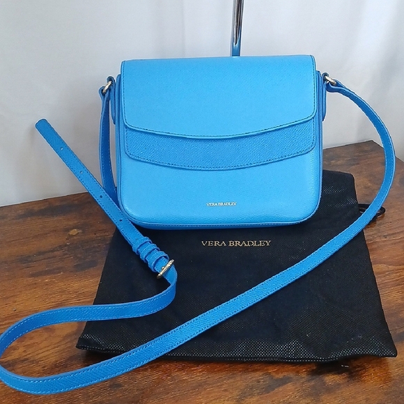 Vera Bradley Handbags - Brand NEW NO TAGS Vera Bradley Blue Crossbody Bag W DUST BAG